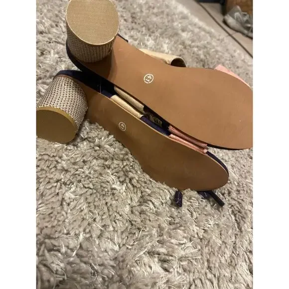 Multicolor stray gladiator heeled sandals. Size 41. - Picture 4 of 8